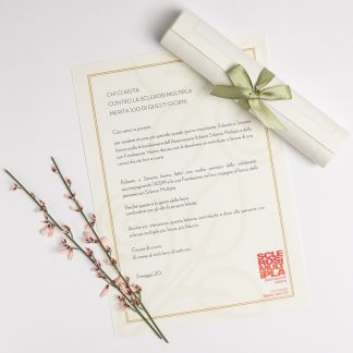 Pergamena Solidale Matrimonio Elegante, Avorio