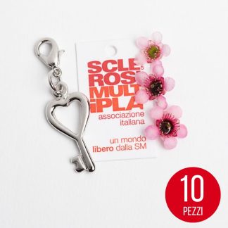 Ciondolo Solidale Chiave, 10 pezzi